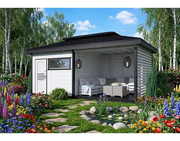 DOMEK MDN10 300x300cm z tarasem 300x300cm